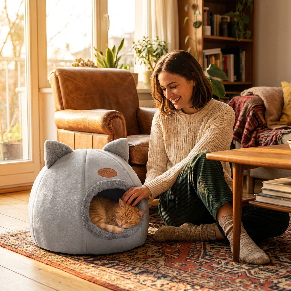 Cats deserve a true hideaway, not just a bed
