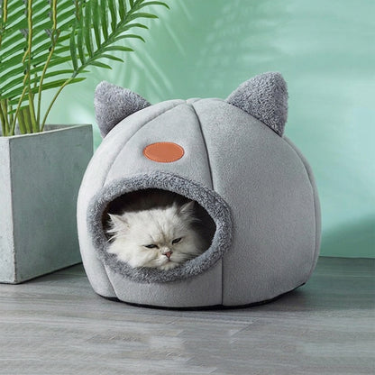 Cozy Pet Cave Bed for Cats and Small Dogs